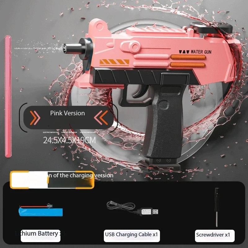 UZI Water Gun Toy Swimming Pool Play Water Adult Shots Games Toy Outdoor Games High Pressure Water Gun Summer Swimming Pool Toys