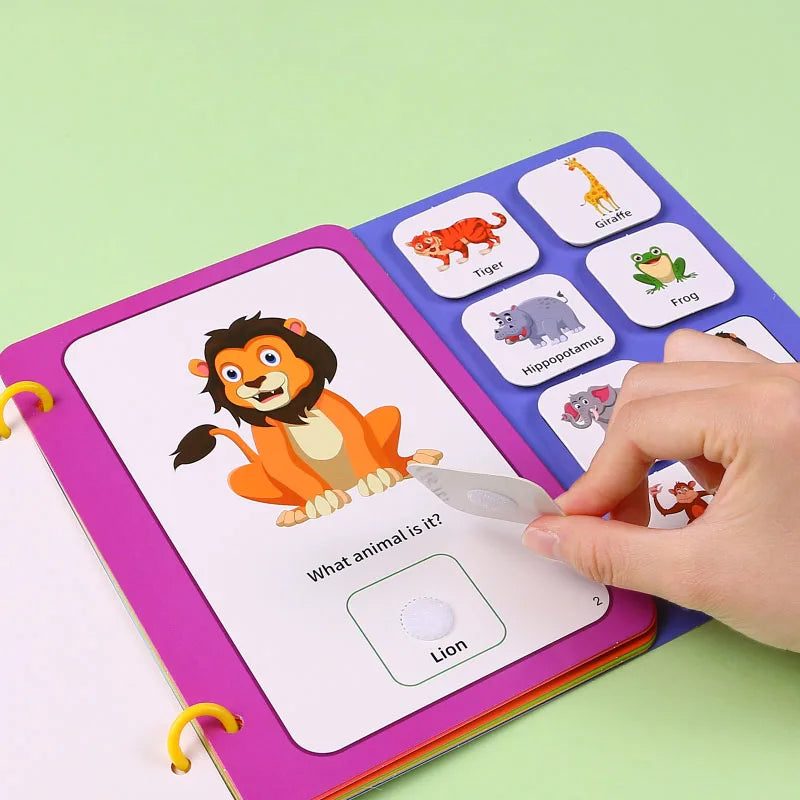 Preschool Busy Book for Toddlers Kids Early Education Montessori Toys 12 Themes Matching Quiet Books Kindergarten Learning Aids