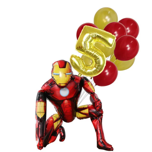 Super Hero Spiderman Foil Balloon Birthday Theme Party Decoration Baby Shower Inflatable Toy Air Globos Supplies