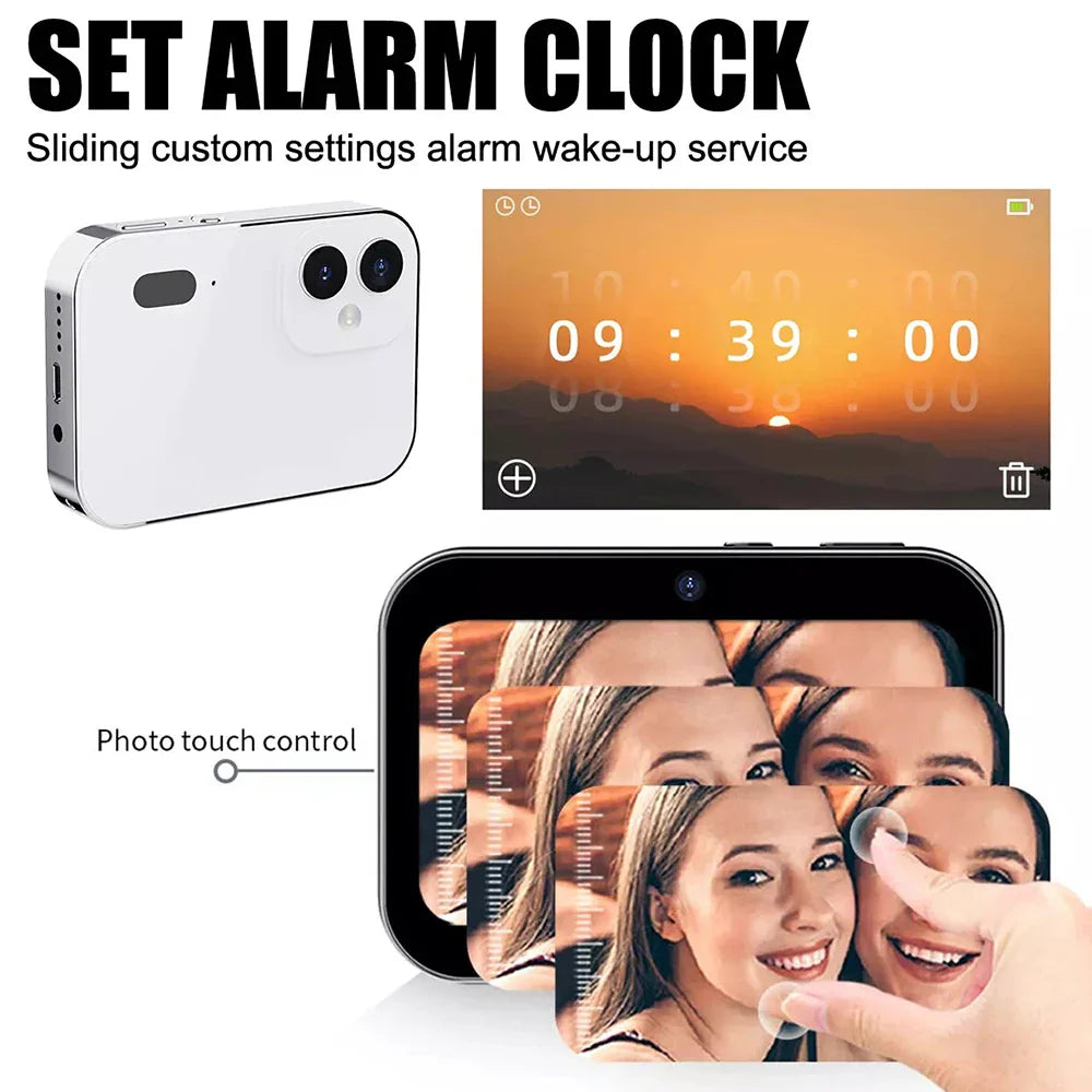 New 4K Digital Camera Night Vision Triple Lens 3Inch HD 64MP Touch Screen Entertainment Digital Camera OTG Transmission 3600mAh