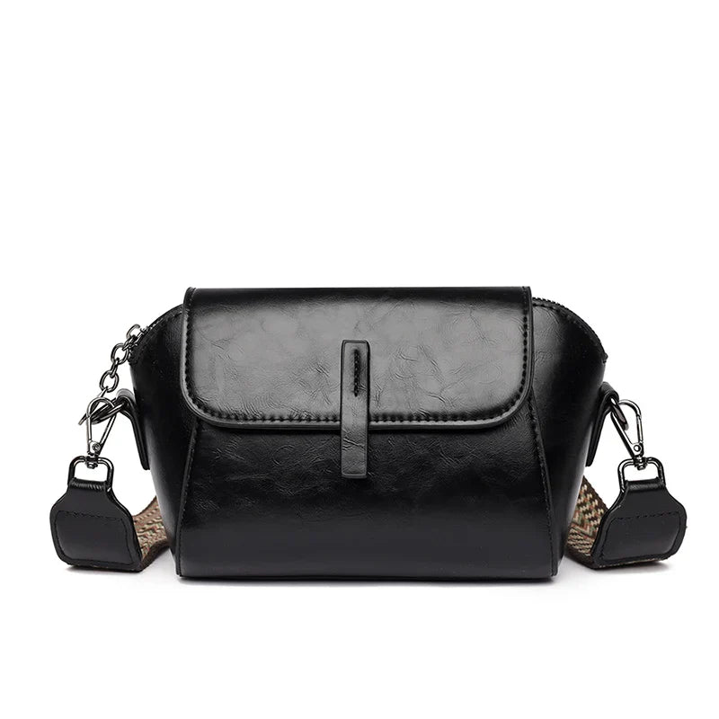 High Quality Small Crossbody Bag Women 2023 Trend Luxury Oil Wax Leather Shoulder Bag Fashion Ladies Handbag And Messenger Purse