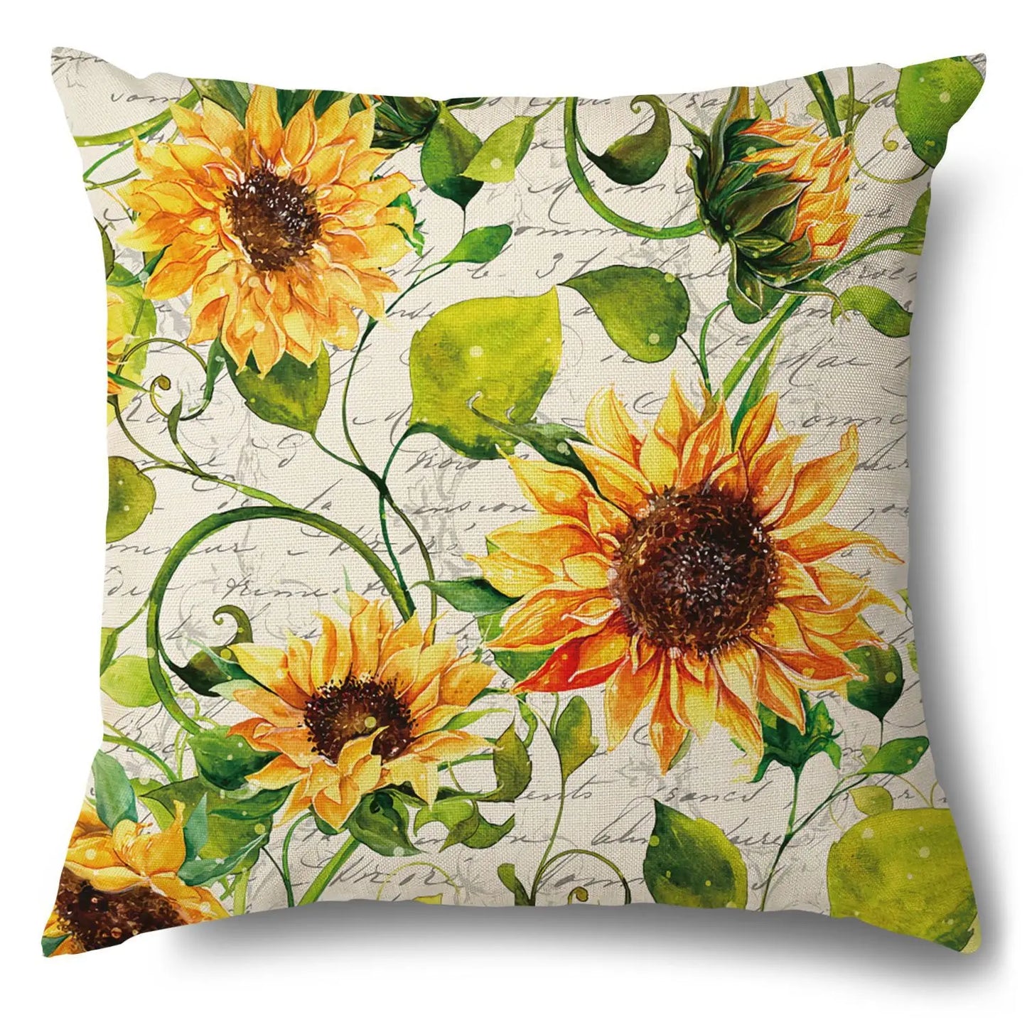Sunflower Pillow Cover Fall Thanksgiving Decorative Cushion Cover Autumn Farmhouse Home Sofa Decor Pilow Case Flowers Pillowcase