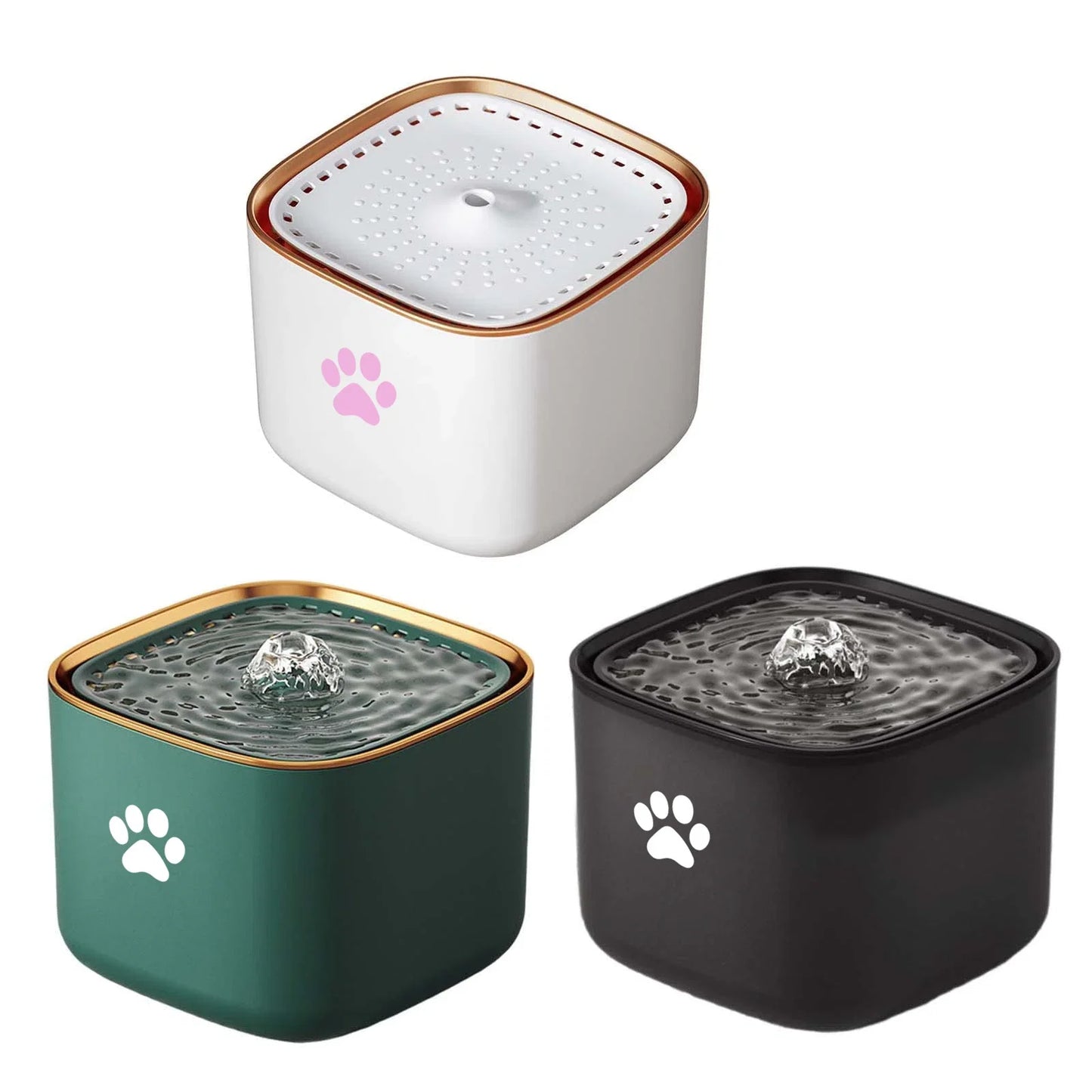 3L/101.45oz pet water fountain, suitable for cats and dogs, with automatic fountain and filter, quiet water circulation system,