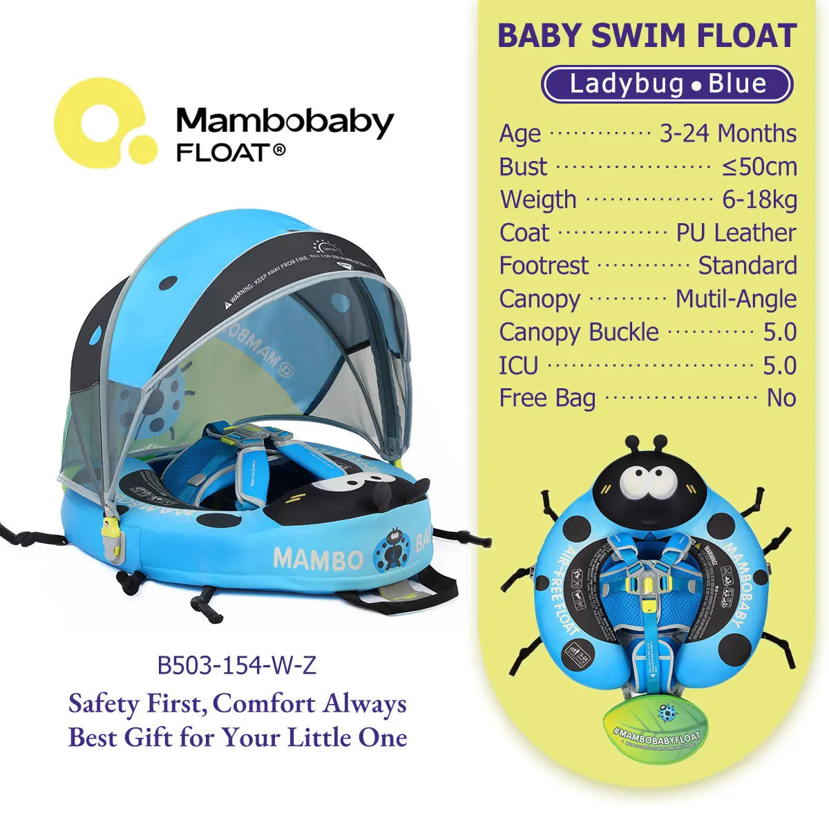 Mambobaby Baby Pool Float Vip 5 Dropshipping Blackproof Pool Mat For Infant Non-Inflatable Natation Buoy With Parasol Beach Toys