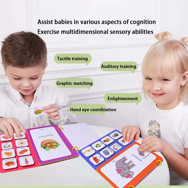 Preschool Busy Book for Toddlers Kids Early Education Montessori Toys 12 Themes Matching Quiet Books Kindergarten Learning Aids