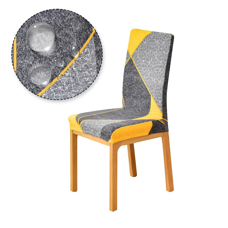Chair Cover Printed Stretch Anti-dirty Elastic Seat Cover used For Wedding Party Home Kitchen Dining Room office living room