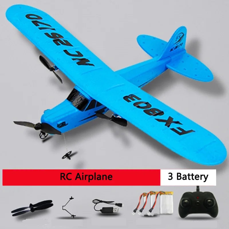 DIY RC Plane Toy EPP Craft Foam Electric Outdoor Remote Control Glider FX-801 901Remote Control Airplane DIY Fixed Wing Aircraft