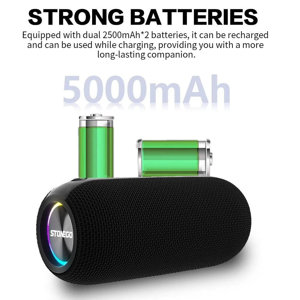 Cyberpunk Wireless Bluetooth Speakers TWS True Wireless Stereo RGB LED for Home Outdoor Party PC Gaming Desk Decor Portable Audio System with Rich Bass Clear Sound Multi Device Compatibility USB TF Card Playback