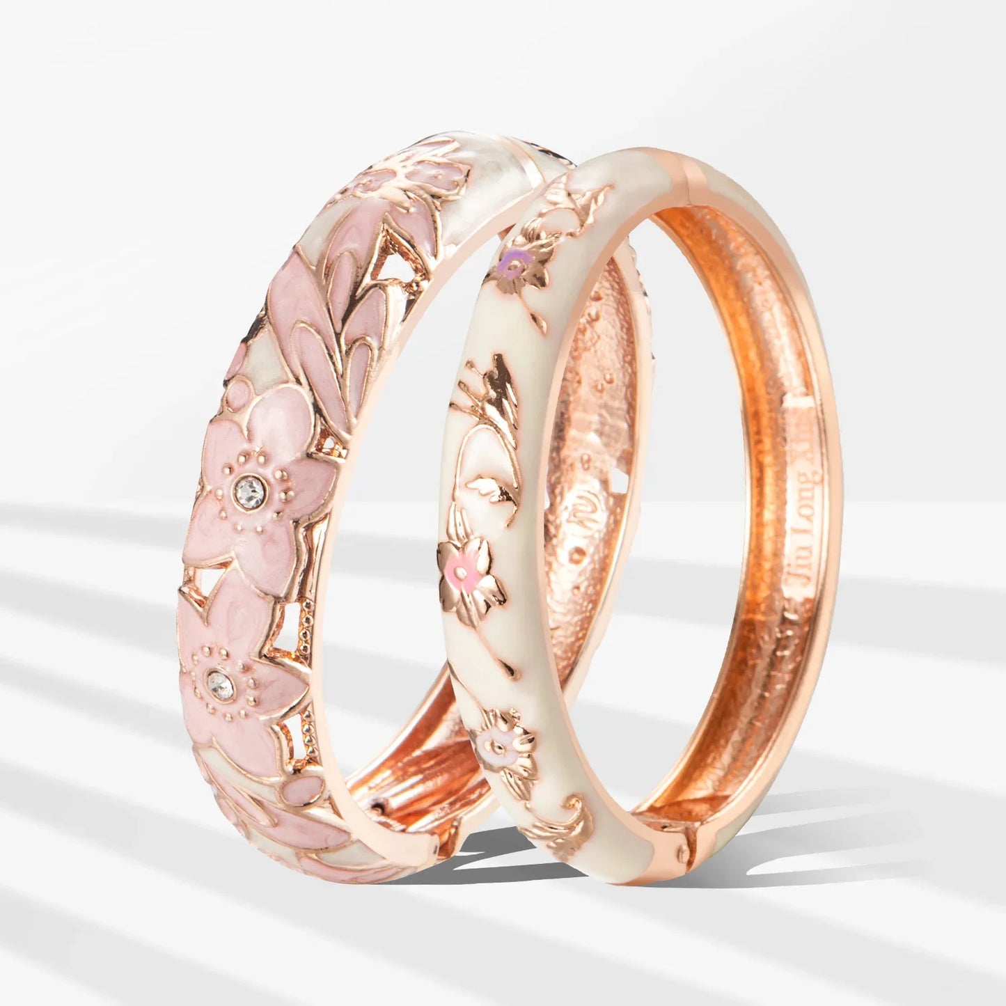 Bangle for Women Double Enamel Bangle Set Cloisonne Women's Jewelry