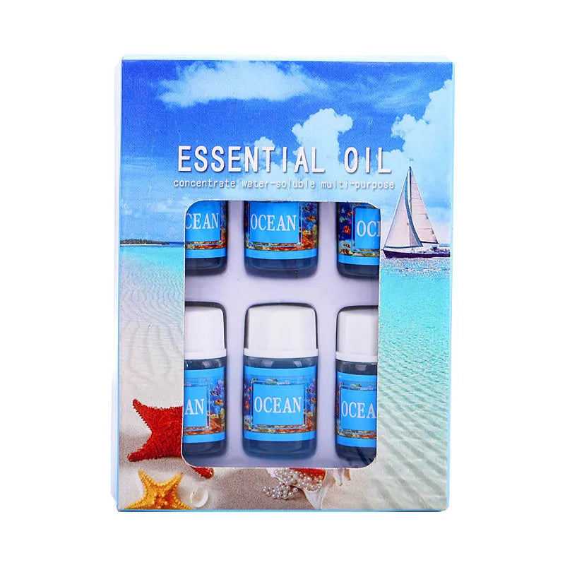 6pcs 3ml Essential Oil For Home Car Humidifier Diffuser Aromatherapy Oils 6 Kind 3ml Natural Fragrance Spa Perfumed Solution
