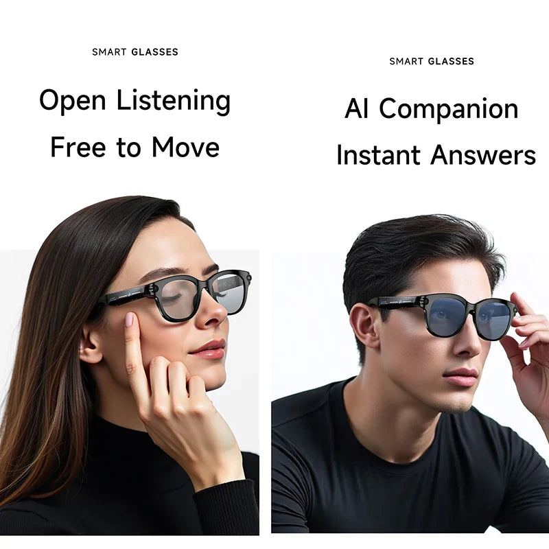 2026 New Al Smart Glasses, 200w HD Camera, Video Record, Voice Translation, Photo Recognition, Music Playback, BT Call Smart Sunglasses.