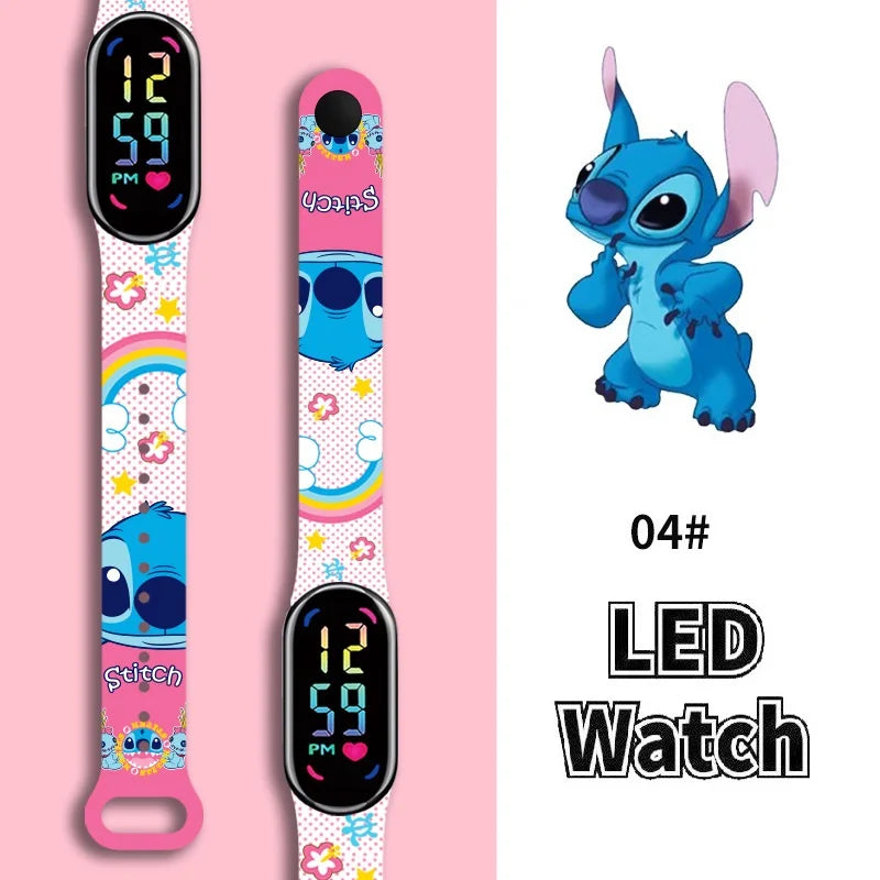 Stitch Children Watches Girls Waterproof Sport ,Touch Screen Watch Digital Clock Bracelet Gifts.