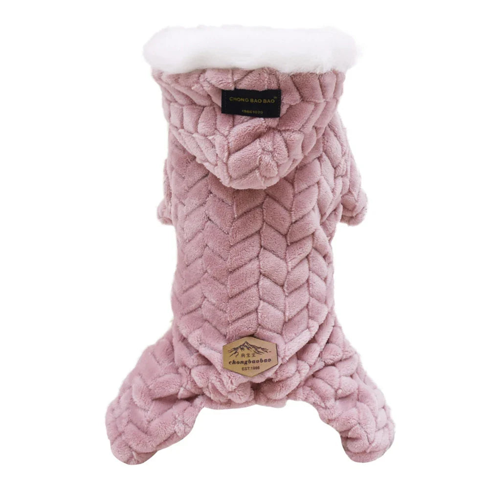 Pet Dog Clothes Winter Warm Fleece Dogs Jumpsuits Pet Clothing for Small Dogs Puppy Cats Hoodies Jacket Chihuahua Yorkshire Coat