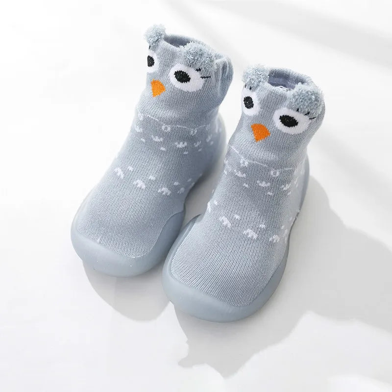 Newborn Baby Shoes Infant Cute Cartoon Kids Boy Shoes Soft Rubber Sole Child Floor Sneaker Booties Toddler Girls First Walker