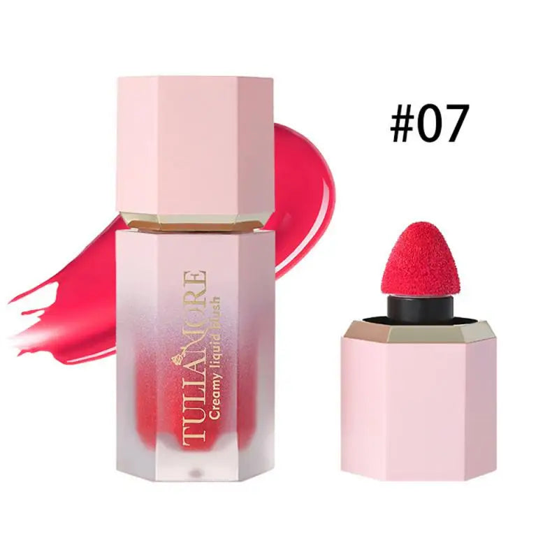 Matte Velet Liquid Blush Moisturizing Lip Gloss Cheek Blusher Durable Natural Tint Face Rouge Cream Blush Stick Beauty Cosmetics