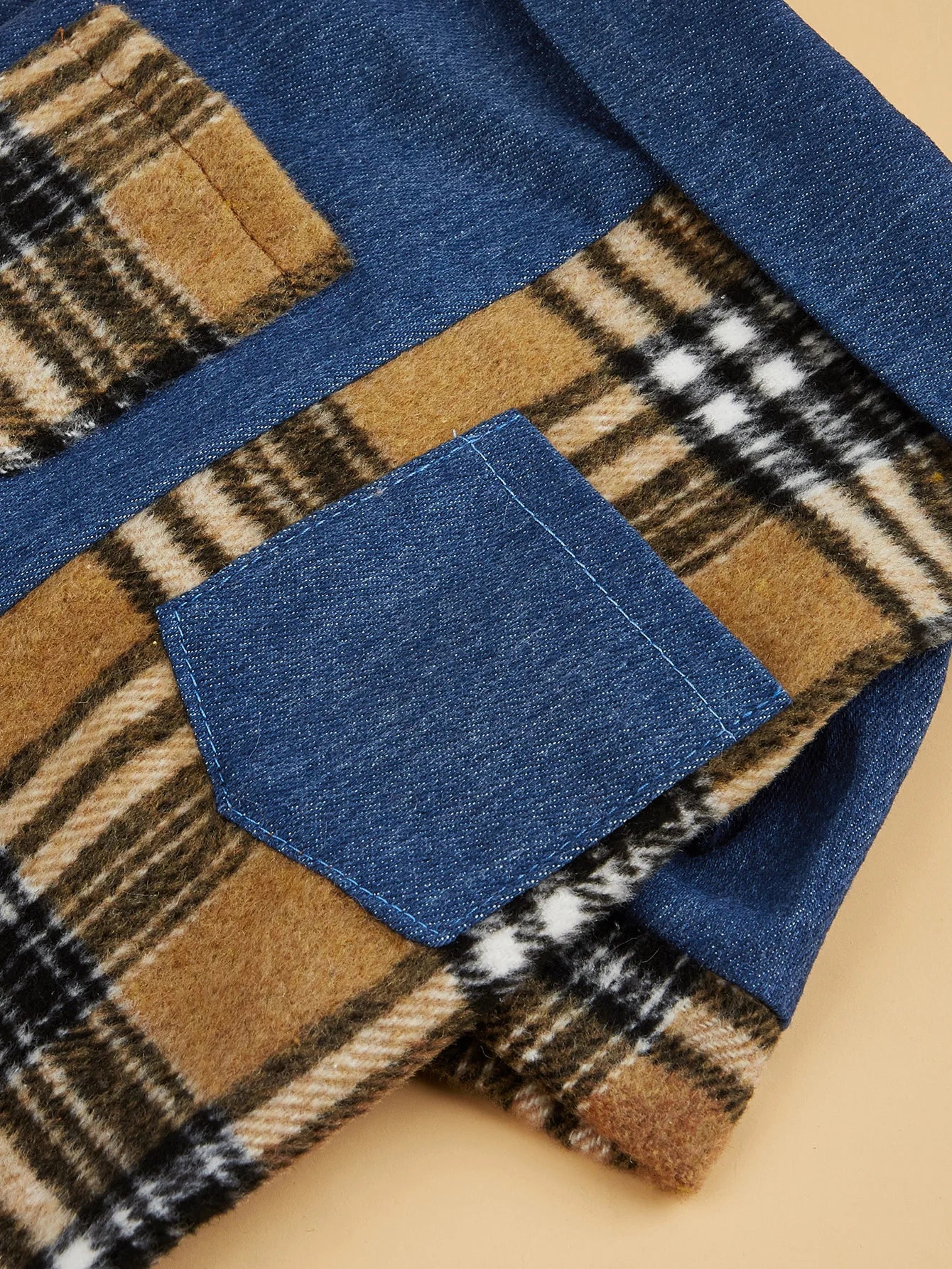 Dog Cloth for Small Dogs Costume Jean Puppy with  Doggie Plaid Pet Clothes Soft Apparel Attire