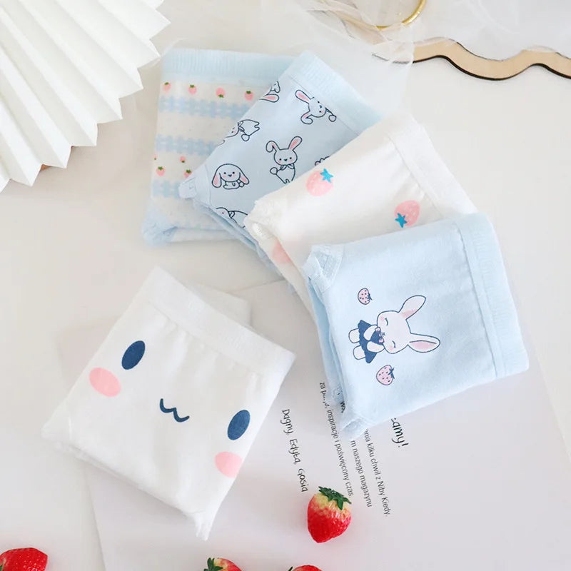 Teenage Triangle Panties Kids Solid White Underwear Pants Pure Cotton Breathable Underpants Child Girls Briefs For 7-16 Years