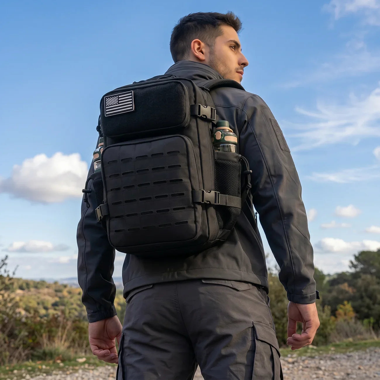 26L Tactical Backpack Molle Outdoor Survival Fitness Hiking Rucksack