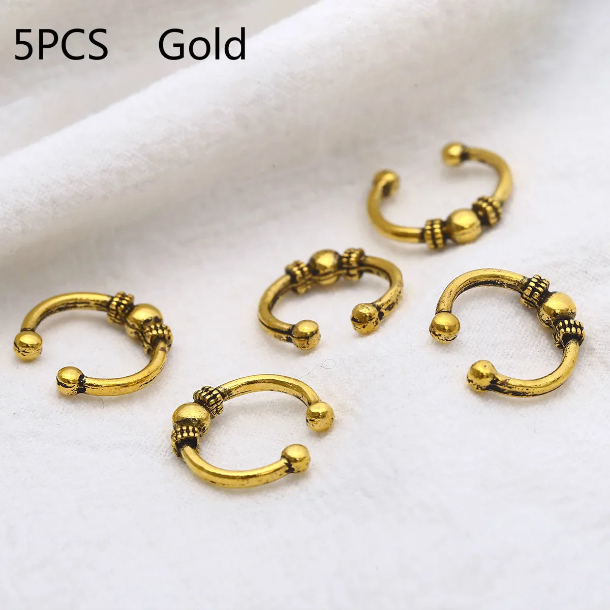 Hair Braid Dreadlock Beads Clips Charms African Braids Cuffs Rings Hip Hop Style Jewelry Dreadlock Clasps Accessories
