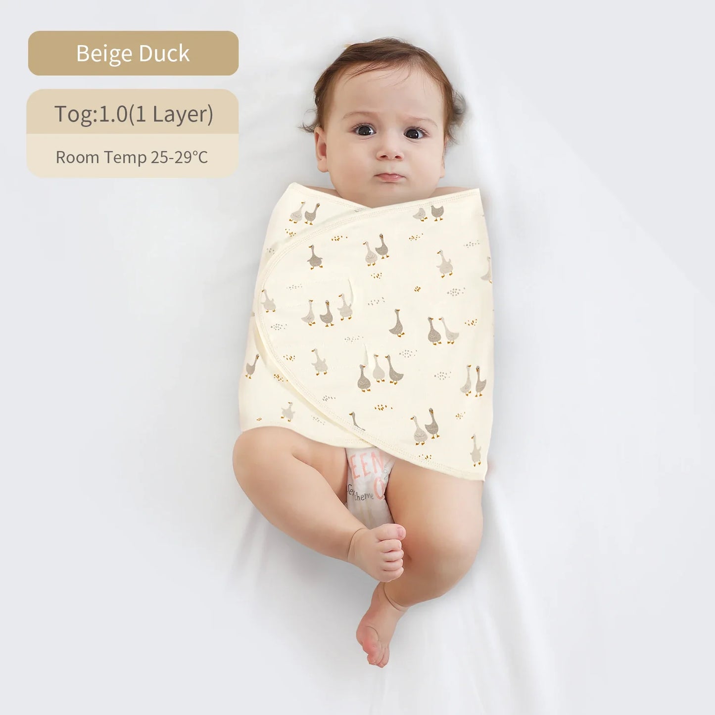 Bilayer Baby Wrap Blanket Newborn Baby Swaddle Tie Anti Startle Jump