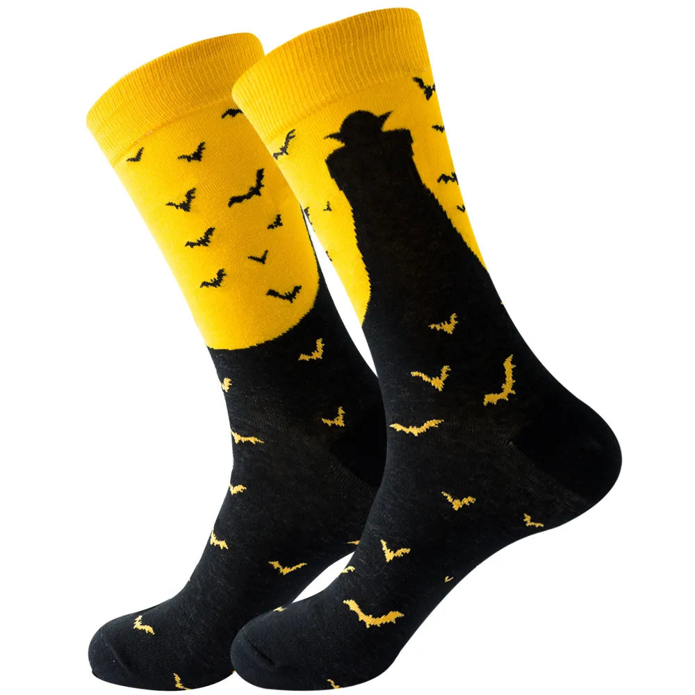 Halloween Fun Print Cartoon Socks