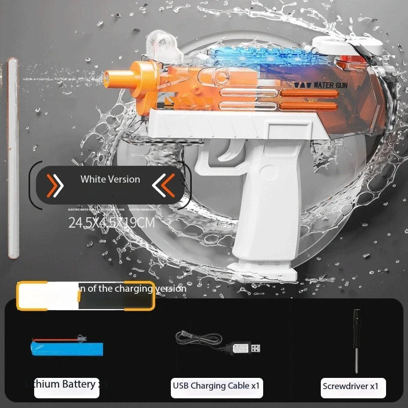 UZI Water Gun Toy Swimming Pool Play Water Adult Shots Games Toy Outdoor Games High Pressure Water Gun Summer Swimming Pool Toys