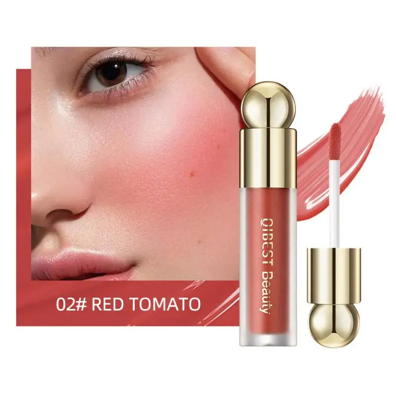Matte Velet Liquid Blush Moisturizing Lip Gloss Cheek Blusher Durable Natural Tint Face Rouge Cream Blush Stick Beauty Cosmetics