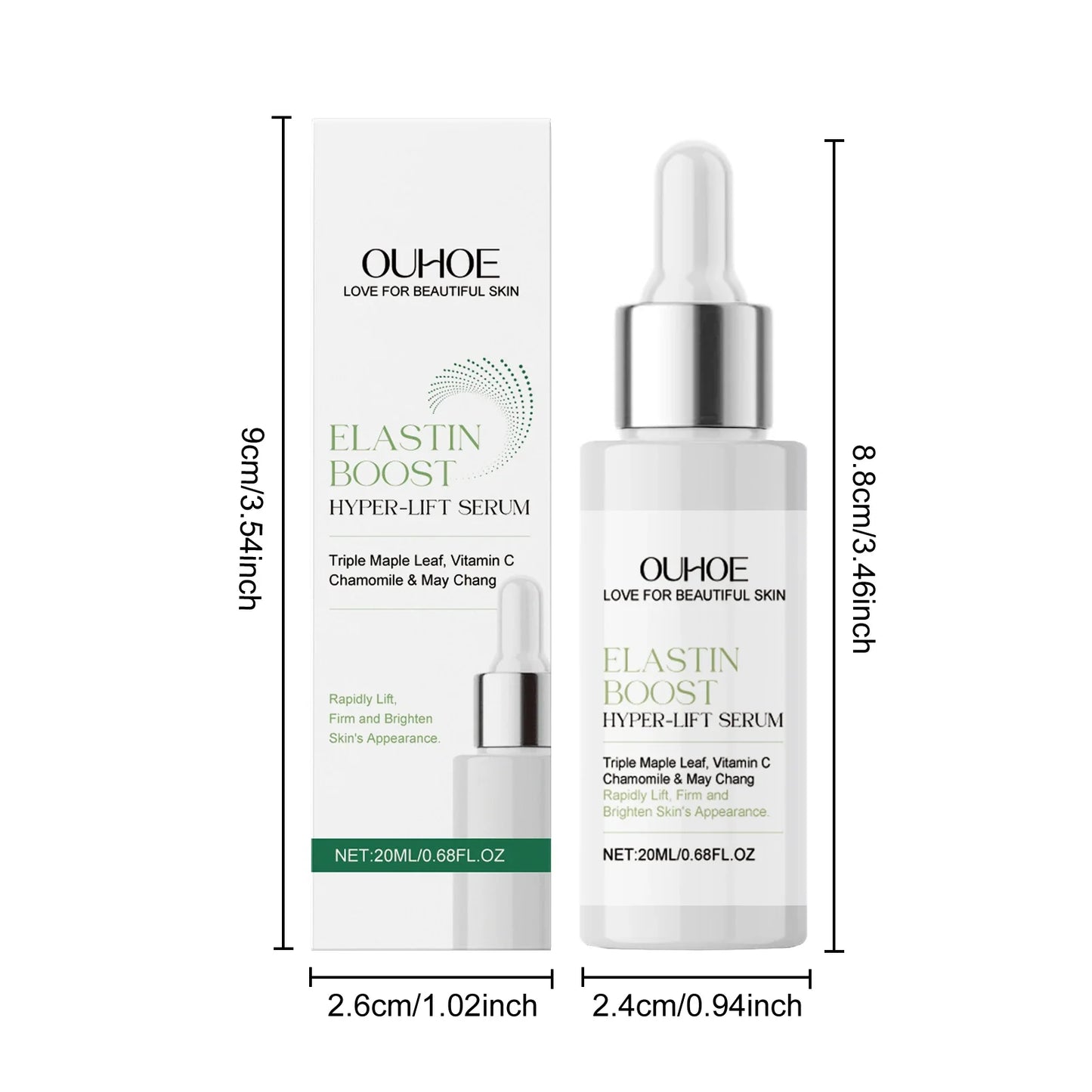 OUHOE Elastin Boost Hyper - Lift Serum: Firm, Moisturize, Soothe, All Skin Types, Anti - aging, Quick Absorption