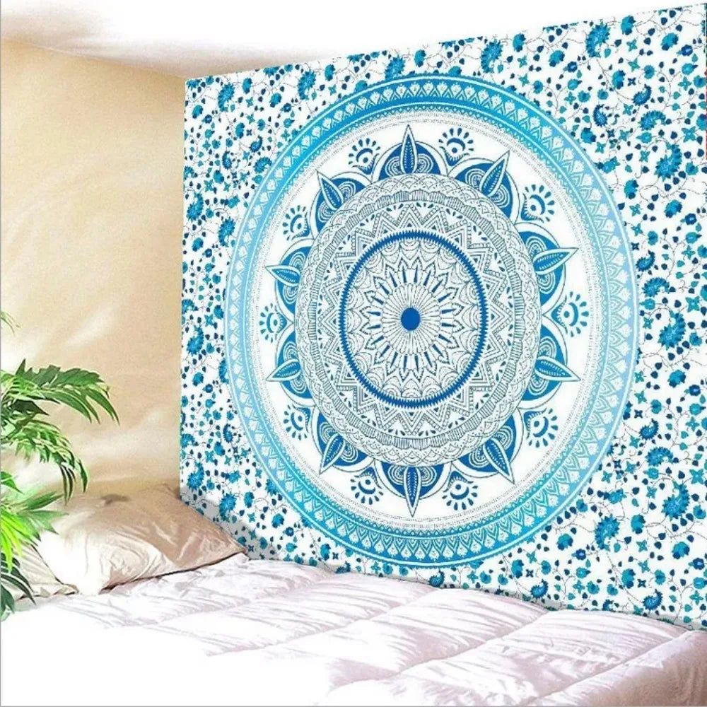 Indian Decor Mandala Tapestry Wall Hanging Hippie Throw Bohemian Ombre Bedspread 150x210cm