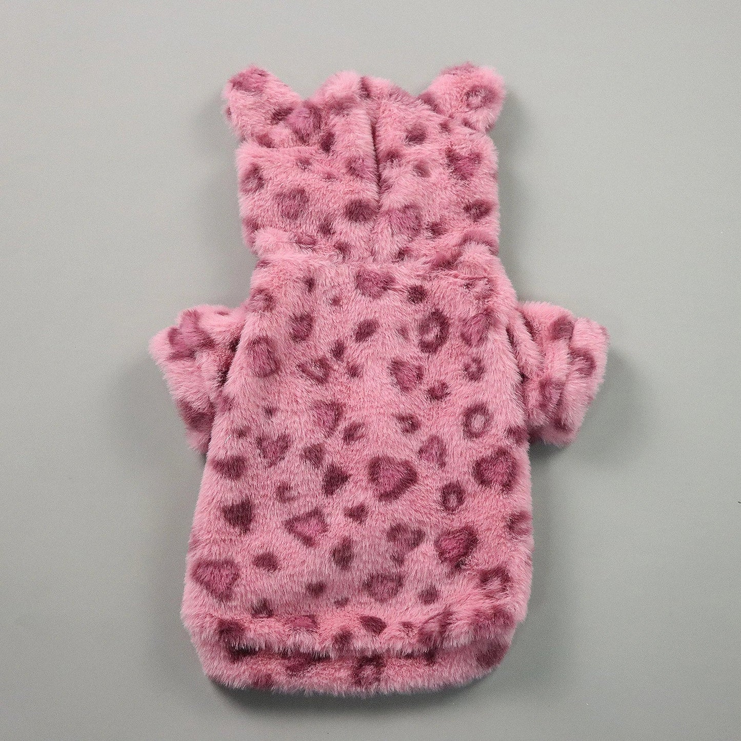 Pet Warm Clothes for Dog Cat Puppy Jacket with Lovely Ear Hat Fuzzy Coat  Sweatshirt Dog Costume Outfits for Small Medium Dog fo