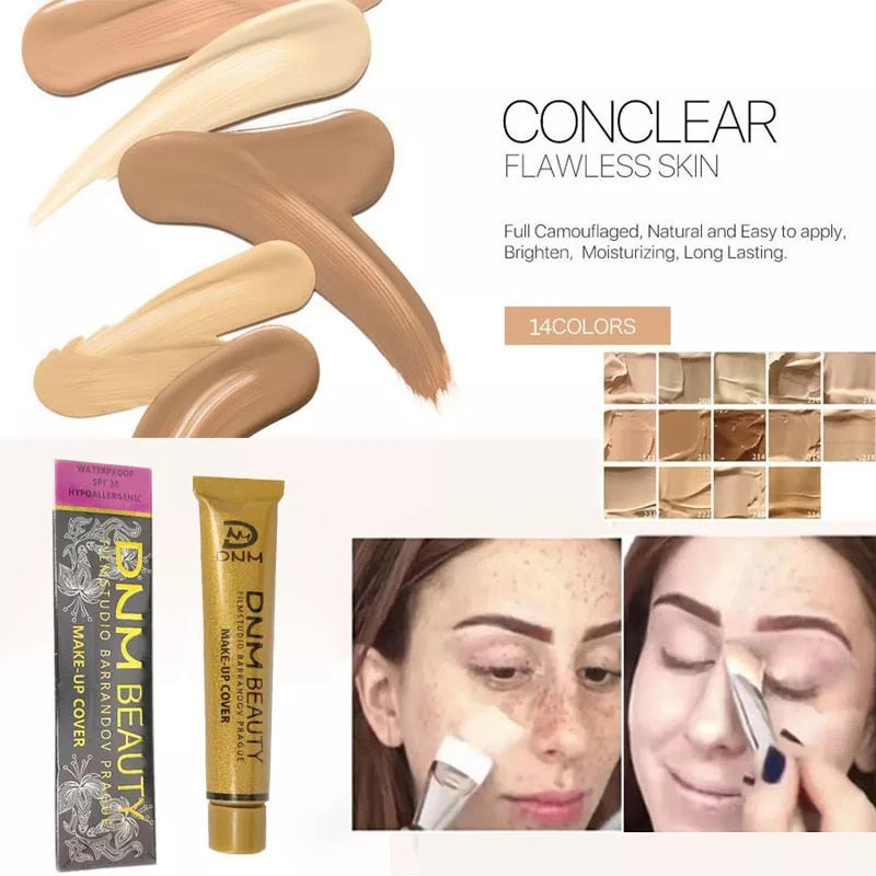 NEW Hot Sale Makeup 14color Base foundation cover Concealer cream of of the skin blemish face eye concealer