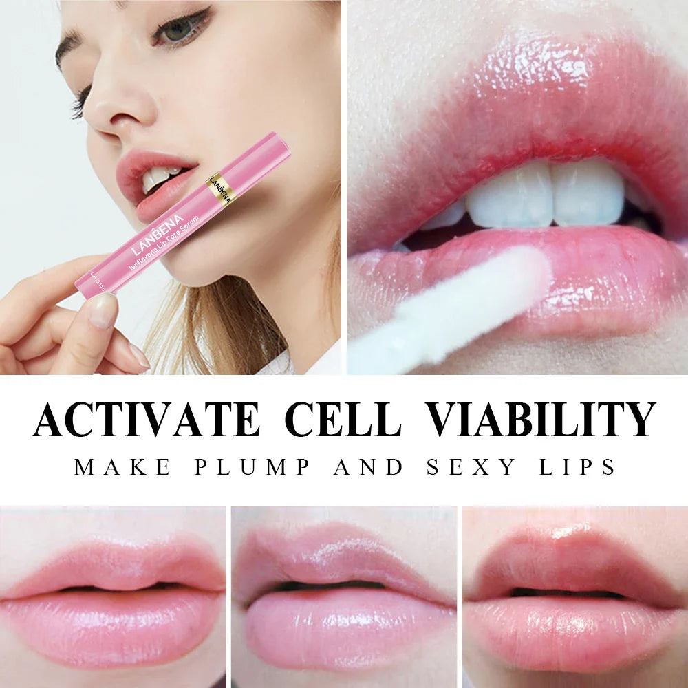 Instant Volumising Lip Serum Increase Gloss Elasticity Reduce Lip Fine Lines Moisturizing Nourish Repairing Lip Care