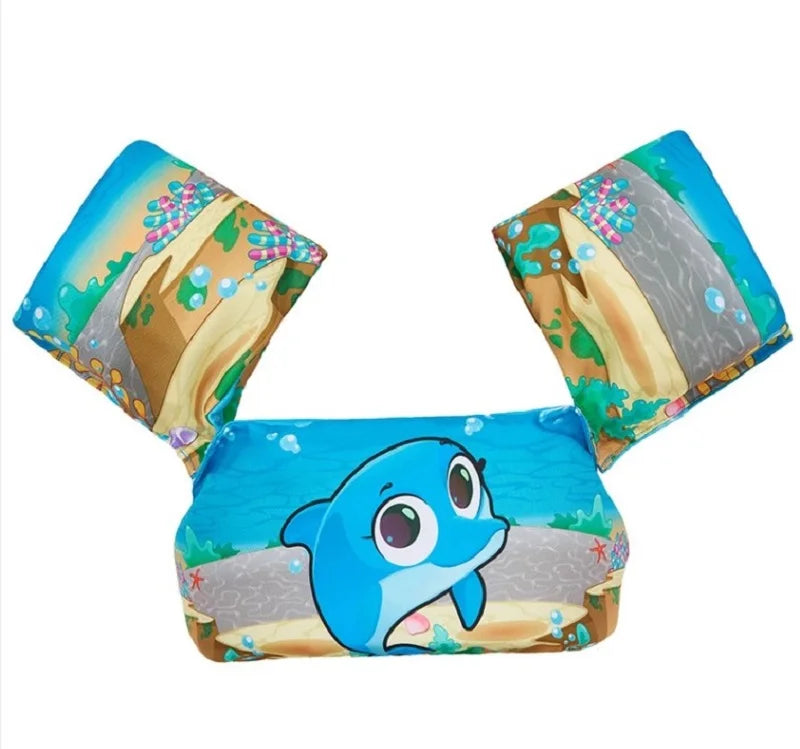 Kids Pool Floats Baby Swimming Vest Foam Armbands Buoy for Infants Better than Inflatable Rings for Learning to Swim