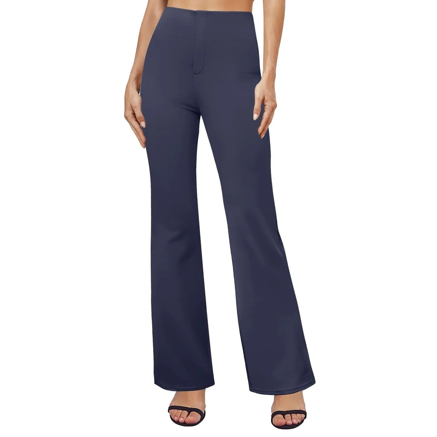 Halara Women's Hight Waist Slim Sport Yoga Flare Pants Casual Wide Leg Leggings Elegant Slim Yoga Pilates Trousers With Pockets