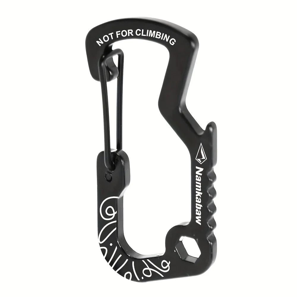 1/2/5pcs Outdoor Backpack Carabiner Multifunctional Print D Ring