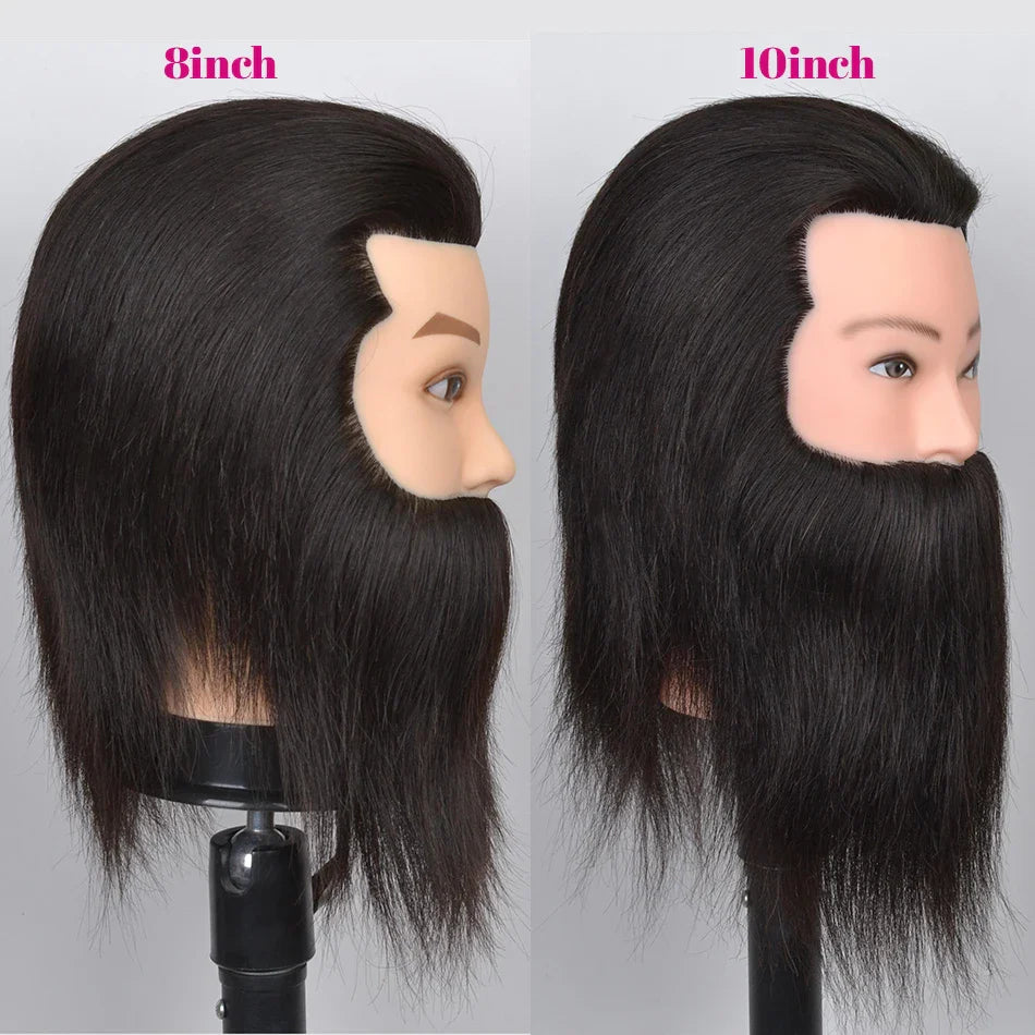 100% Real Human Hair Mannequin ,Styling Heads Cosmetology Practice Heads.