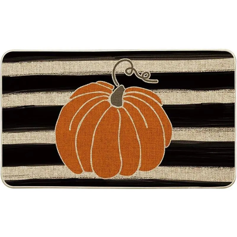 Hello Pumpkin Fall Doormat Autumn Home Decor Rug Harvest Thanksgiving Carpet for Bedroom Living Room Kitchen Entrance Door Mat