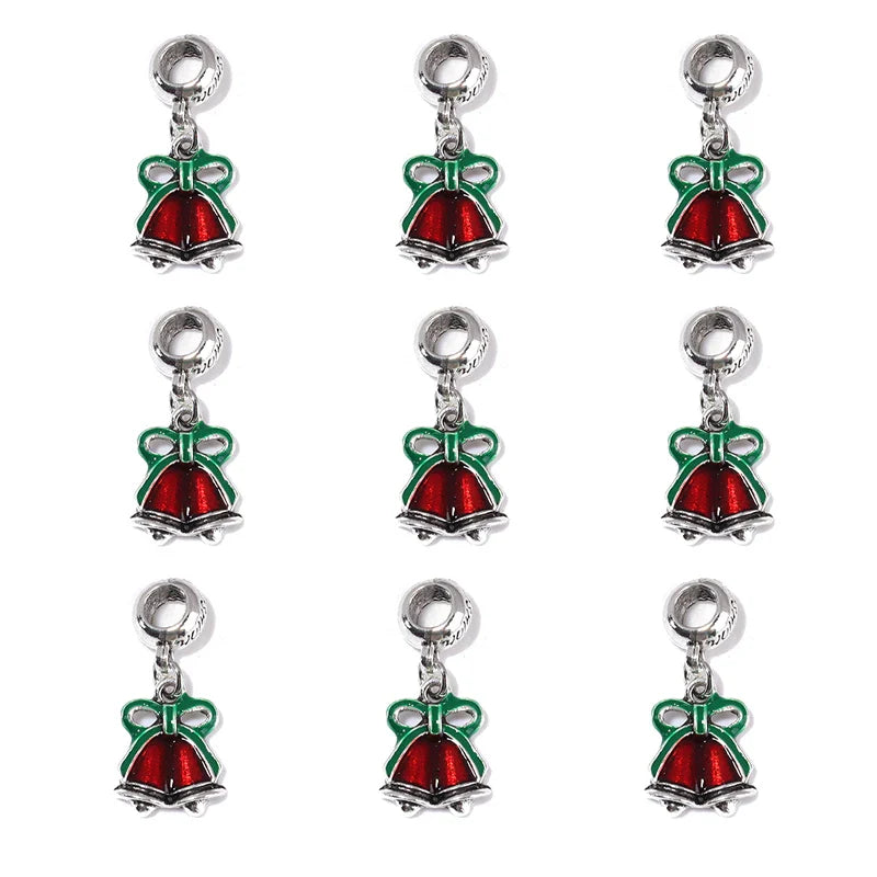 5PC/Lot Merry Christmas Tree Santa Claus Deer Pendant Charm Unicorn DIY Jewelrys Fit for Bracelet Necklace Making Accessories