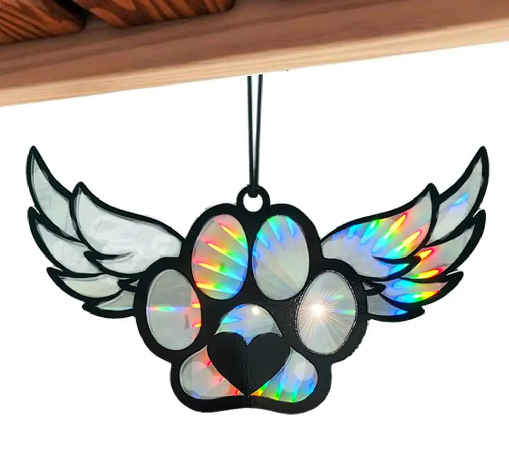 Dog Suncatcher Ornament Pet Sun Catcher For Windows Dog Memorial Suncatcher Acrylic Dog Window Ornament For Pet Lover For