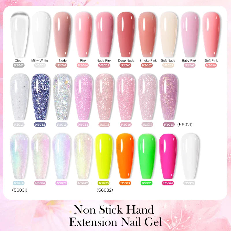 BORN PRETTY Non Stick Hand Solid Extension Nail Gel Polish Clear Pink Nude Aurora Luminous 3D Modeling Carving Nail  Gel