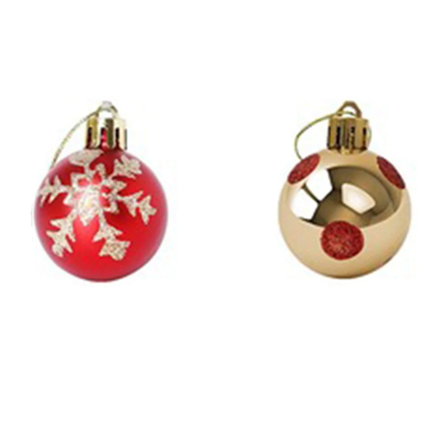 50Pcs Christmas Tree Decorations Balls Xmas Party Hanging Ball Ornaments Christmas for Home New Year Gift