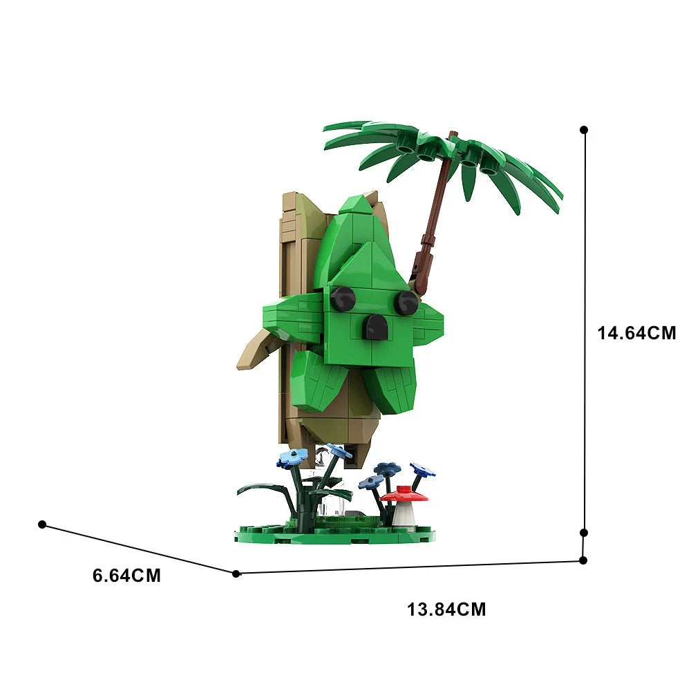 Zelda Breath Of The Wild Haha Building Block Set Anime Ruins Guardian Keglo Seeds Game Action Figures Bricks Model Children Toys