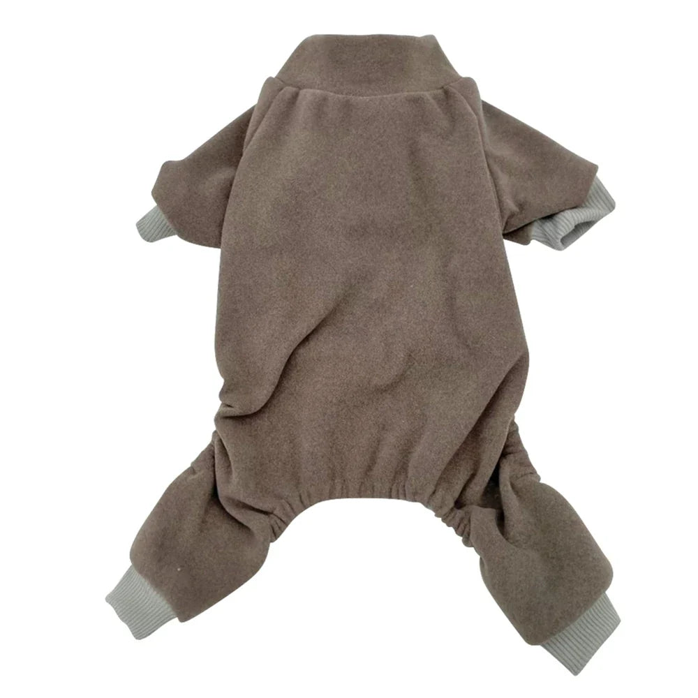 Soft Warm Dog Pajamas Long Sleeves Full Body Covered Pet Pajamas for Small Medium Large Dogs Clothes Pet Jumpsuits Dog Onesies