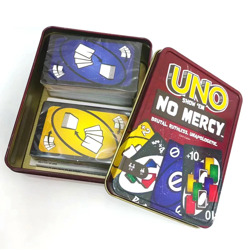 ONE FLIP! Board Games UNO Card Game uno No mercy Super Mario Christmas Card Table Game Playing for Adults Kid Birthday Gift Toy