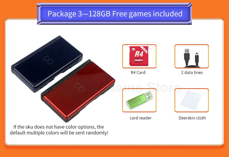 Original Used Ds Lite Console With Card And 16Gb Memory Suitable For Nntendo Dsl Palm