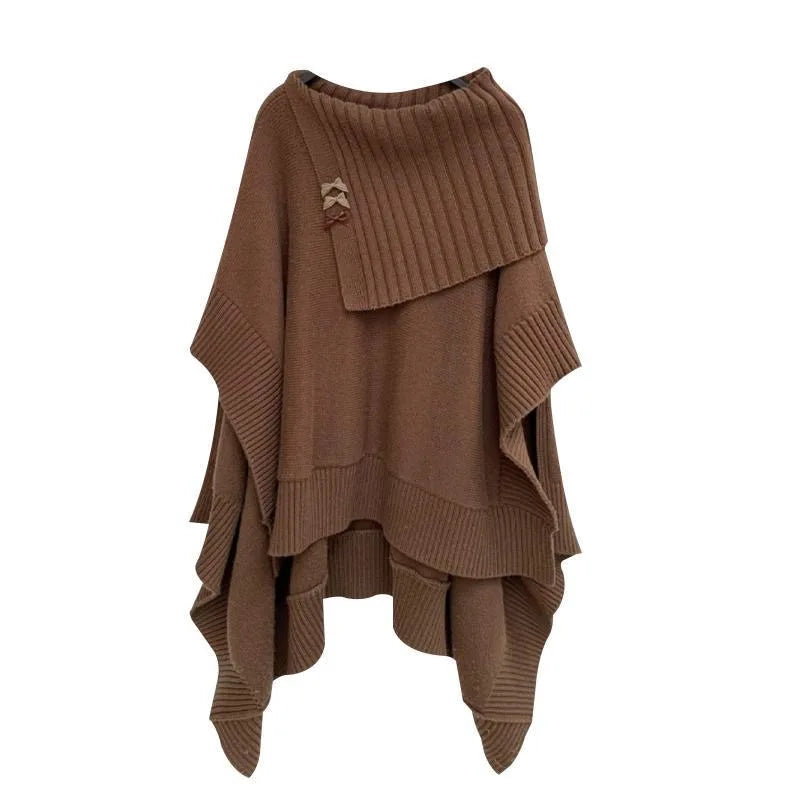 2024 Spring New Loose Knitted Shawl Sweater Mini Pleated Short Skirt Two Piece Set Elegant Women's Skirt Set Sexy Outfits