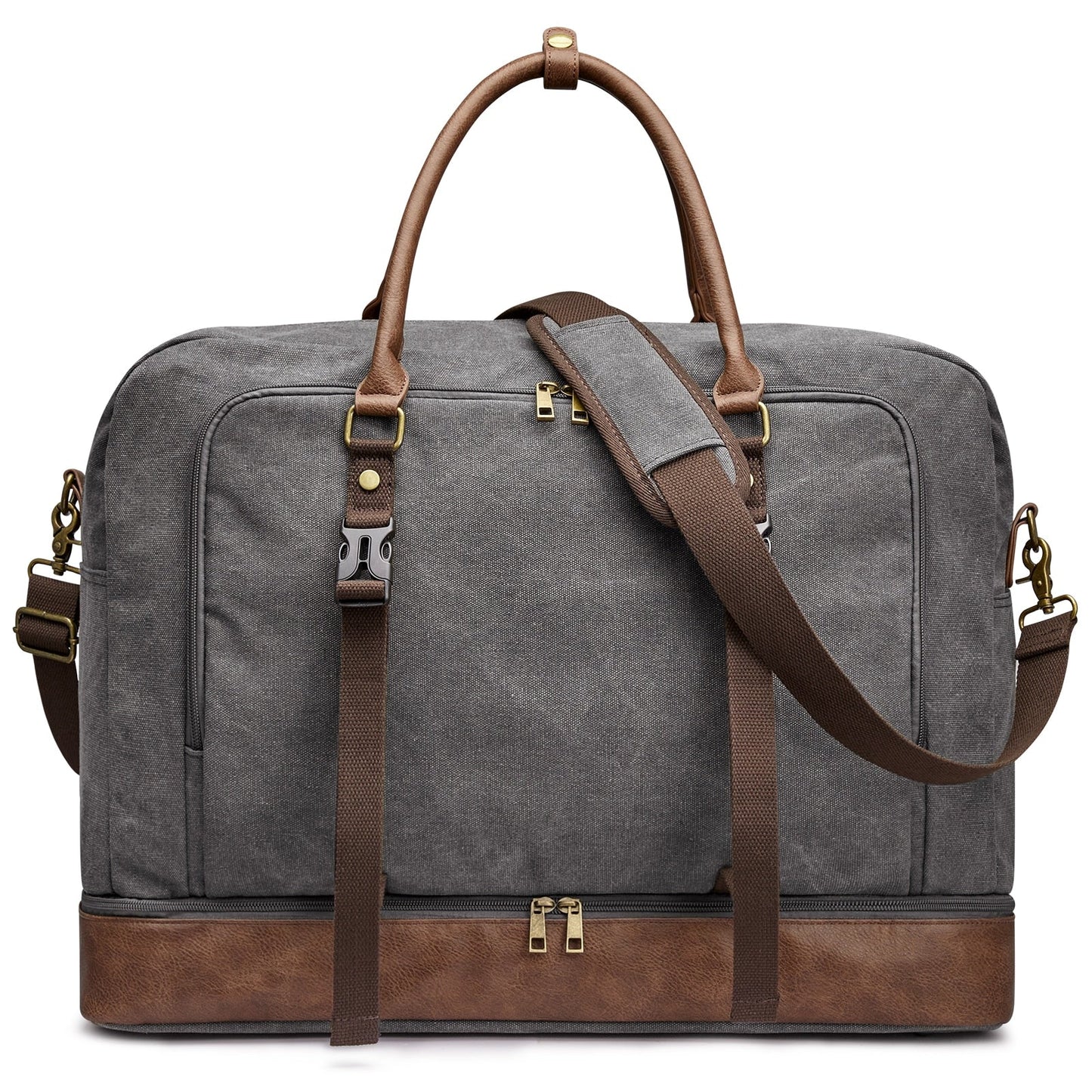 S-ZONE Travel Duffel Bag Duffle Bag for Men Women Weekender Bag Gym Canvas Weekend Overnight Carryon W/ Laptop Compartment