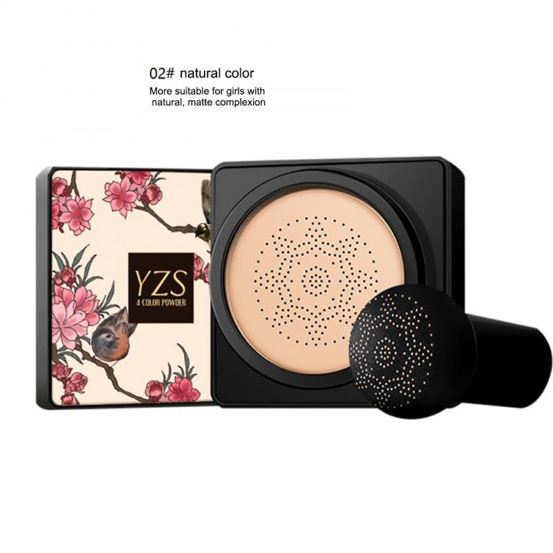 BB Air Cushion Foundation Mushroom Head CC Cream Concealer Whitening Makeup Cosmetic Waterproof Brighten Face Base Tone Makeup