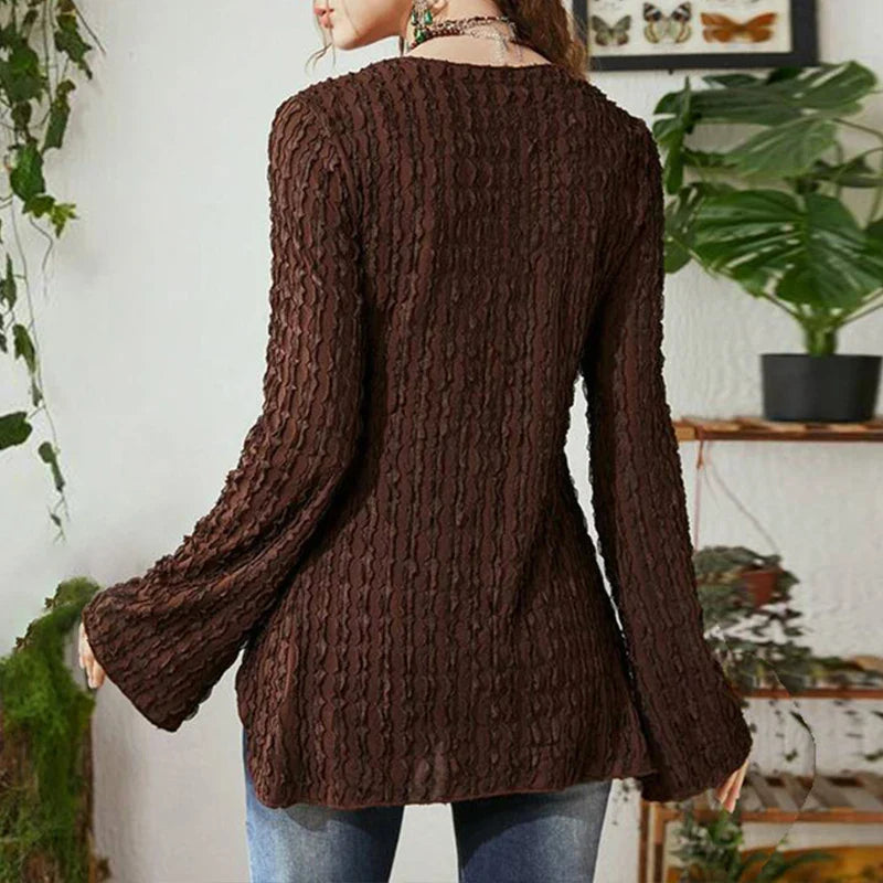 Autumn Gothic Y2K T-shirts Women Streetwear Lolita Fashion Bufferfly Bandage V-Neck Long Sleeves Top Sexy Casual BasicLong Tops