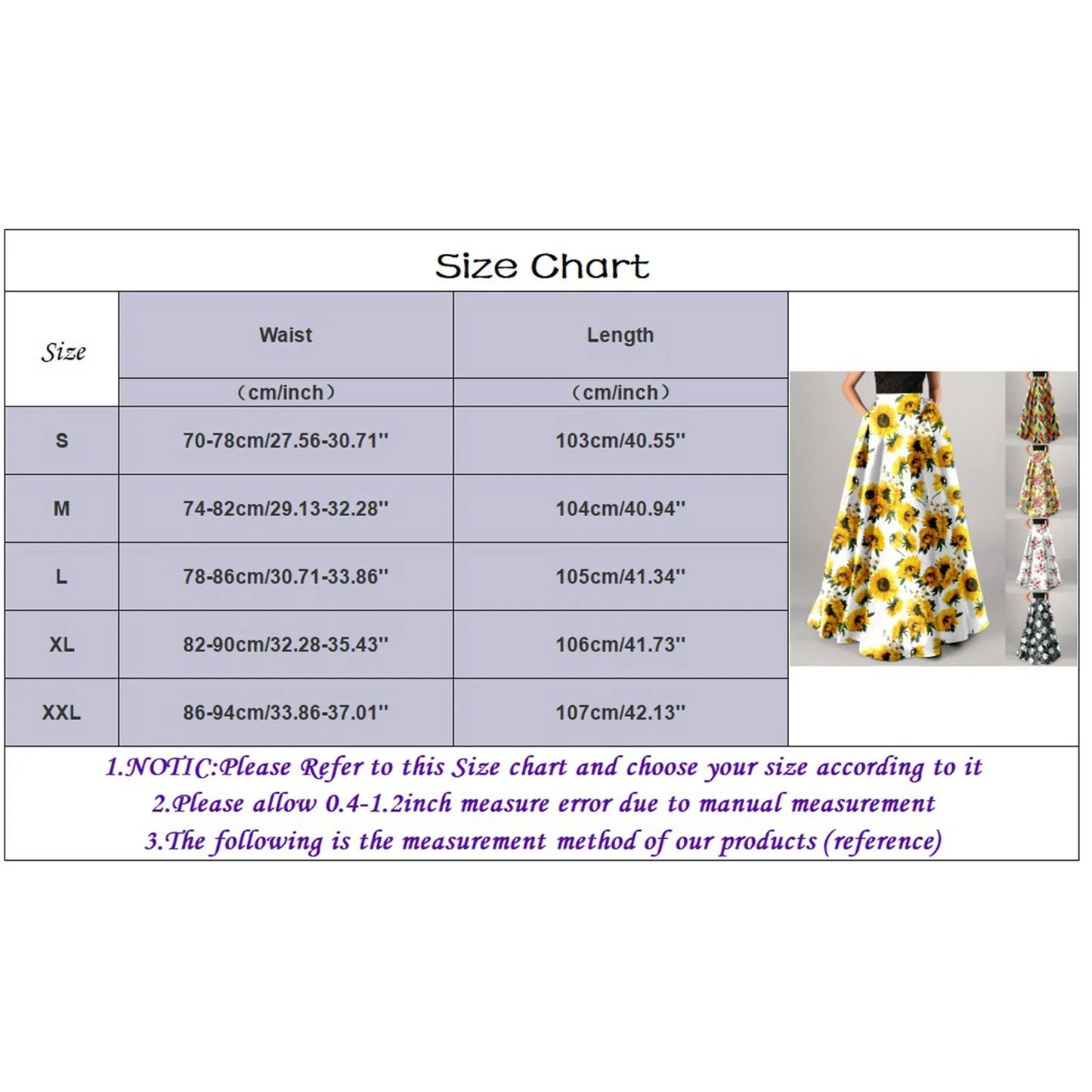 Bohemian Skirts For Women High Waisted Beach Maxi Skirt Wth Pockets Boho Floral Print Skirts Summer A Line Flowy Skirt 롱스커트